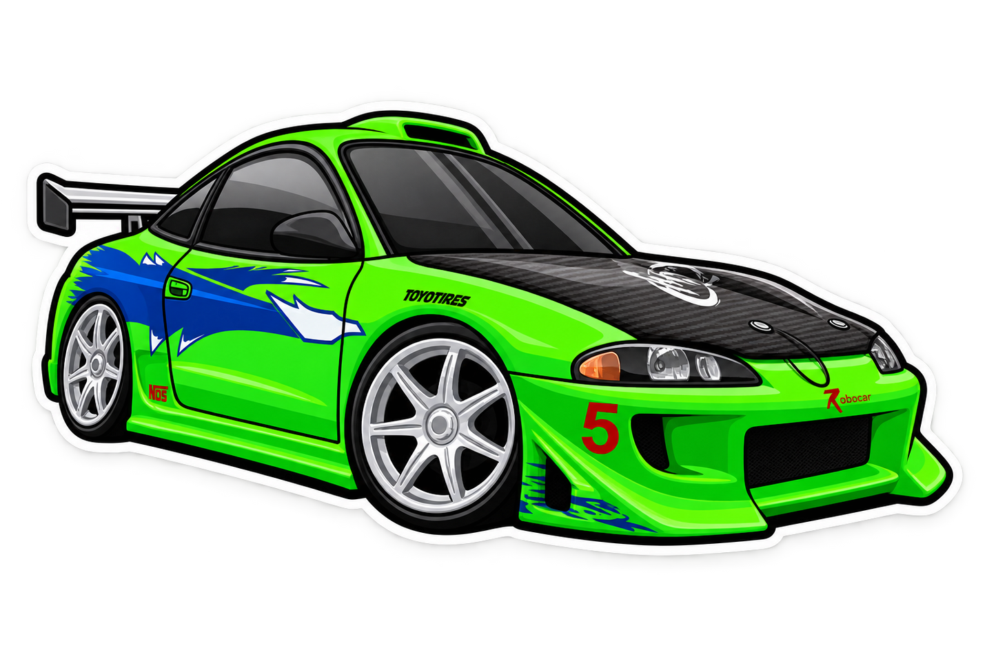 F&F Eclipse Die Cut Sticker!